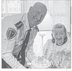 After turning 93 years of age on January 20, Sheriff Jerry Turlich stopped and visited Ms. Johanna Hotard on Monday, January 22, with a delicious cake and happy wishes. We hope you had a great birthday Ms. Hotard and we’ll see you next year.