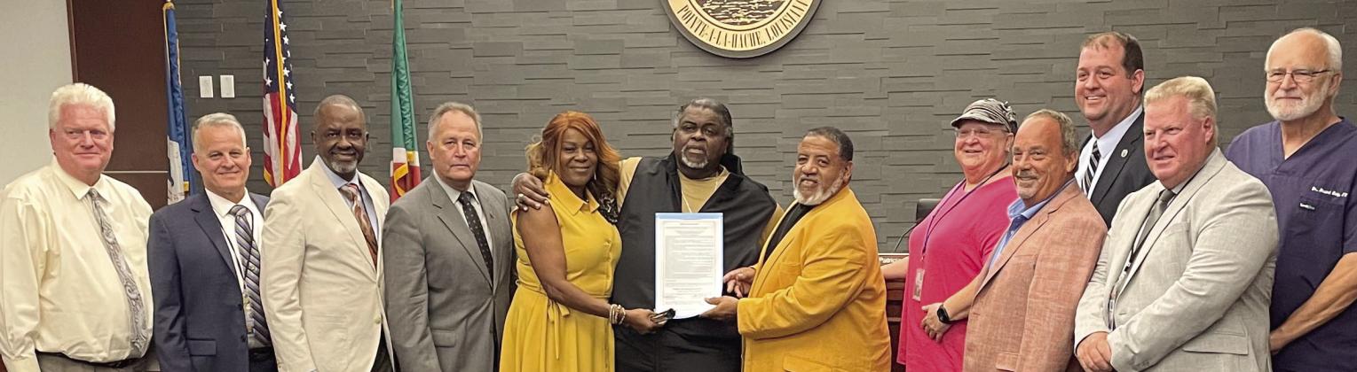Plaquemines Parish Council approved a proclamation at their latest meeting declaring August 24, 2023 as Sammy and Brenda Hymes Day in the parish. Both Sammy and Brenda Hymes are lifelong residents of Plaquemines and major community leaders that have each led multiple community service initiatives throughout the parish.