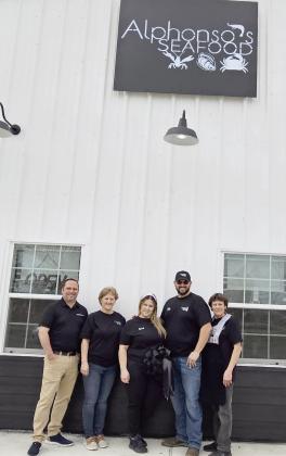 Picture, from left: Richard Owens Jr. (Area Manager Preforms Food Group), Pamela Lynch (Rachel's Mother), Rachel Alphonso (Owner), Michael Alphonso (Owner) and Kathy Sulak (Michael's Mother).