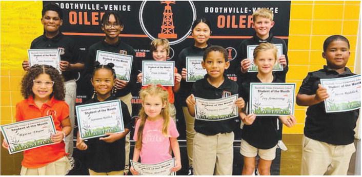 BVES Announces Students of the Month for August