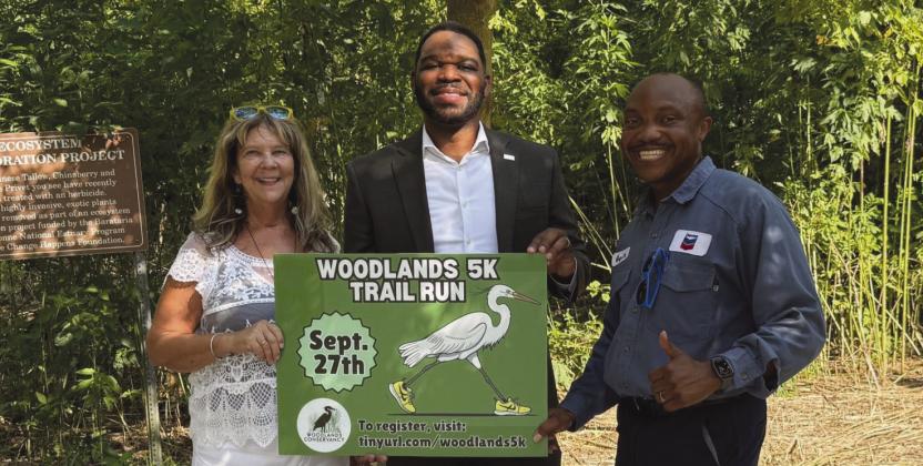 Katie Brasted, Executive Director, Woodlands Conservancy, Kelly Haynie, CEO, Ochsner Medical Center - West Bank Campus, Guy Davis, Board Member, Fundraising Chair, Woodlands Conservancy
