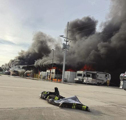 A . re at the Toys on Wheels RV Storage Facility in Belle Chasse sparks concern regarding the conditions of parish . re hydrants after the failure of one hydrant near the blaze.