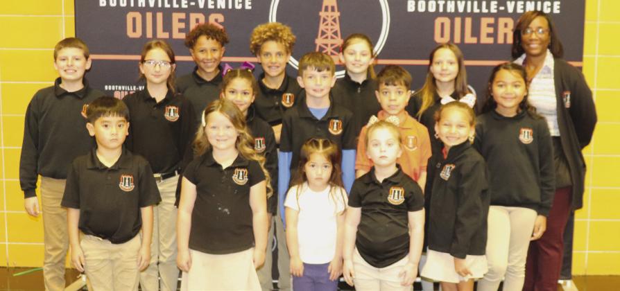 Boothville-Venice Names Students Of The Month For March