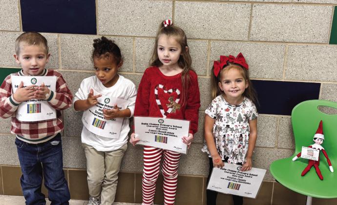 Belle Chasse Primary Recognizes Character Counts Award Recipients