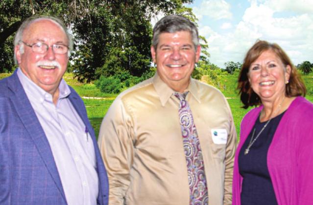 Pictured, from left: Robert L. Thomas (Executive Director of PABI), Kevin Wagner (Senior Project Engineer for US Army Corp of Engineers) and Betsy Pavlovich (2022 Chair of PABI). Photo by Zu Carpentar