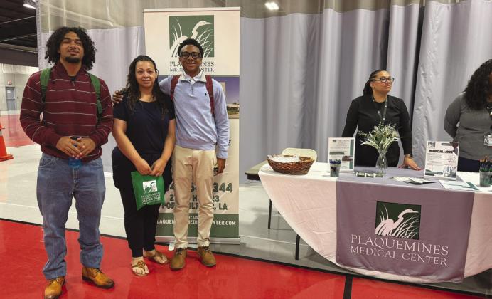 As one the of businesses present, the Plaquemines Medical Center shared information about dierent job within the medical field.