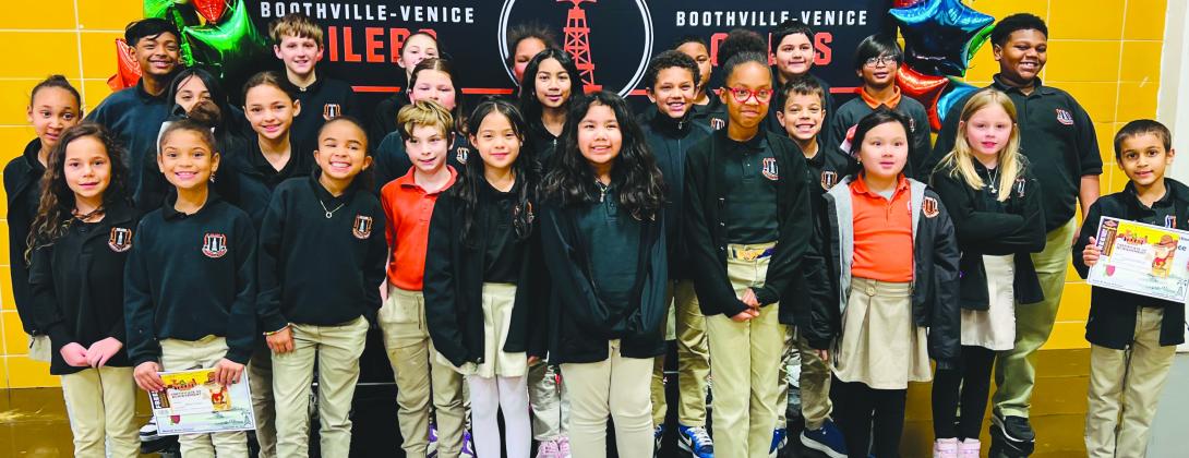 Boothville-Venice Elementary Announces 2nd Nine Weeks Honor Roll, Perfect Attendance
