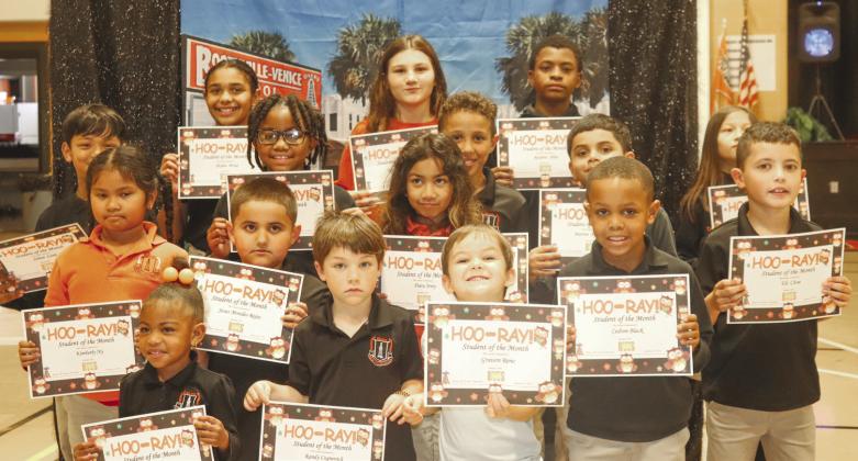 Pictured are the BVES Students of the Month for January 2023.