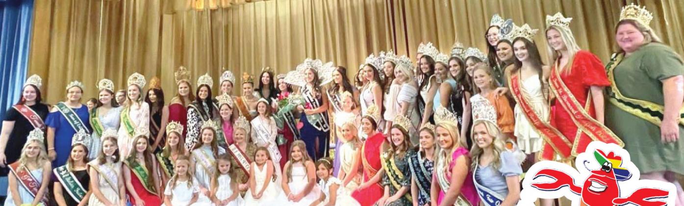 The Plaquemines Parish Seafood Festival organization thanks everyone who came from near and far to share the special day with 2021 Queen Kristin Nash, Princess Lyric Davis and Pearl Ava Rodi and to welcome in the new royalty: 2022 Queen Catherine Blondiau, Teen Queen Amy Hochhalter and Pearl Carley Morse. 
