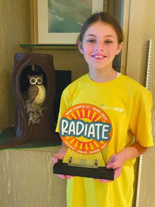 Abigail Easley - 8th place Elementary division.