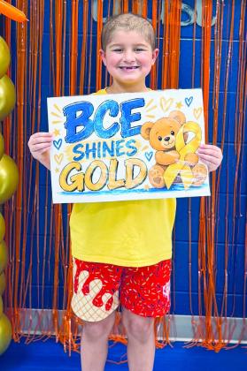 BCES Honors Brooks Turner on 'Go Gold Day' for Childhood Cancer Awareness Month