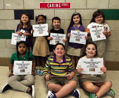 Belle Chasse Primary recognizes CARING STUDENTS IN FEBURAURY