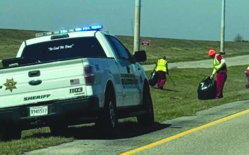 PPSO Work Crew Continues to Clean Up Plaquemines Parish