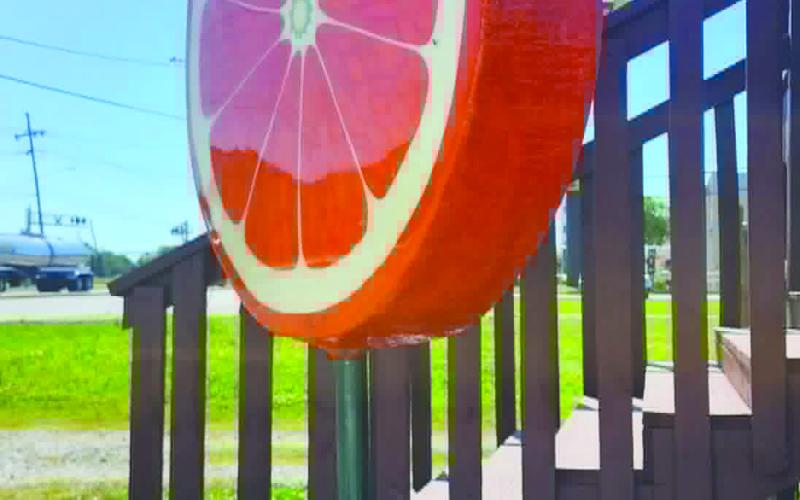 “A Slice of Plaquemines” LAYAYA Sculpture Installed at Papa Joe’s Snowballs in Belle Chasse
