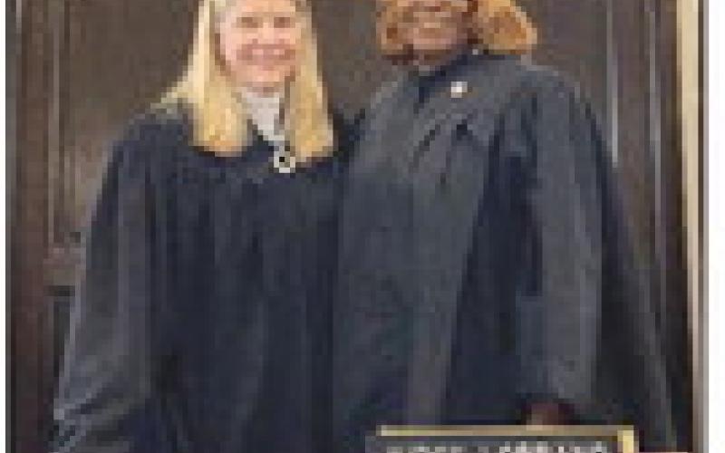 From left: Judge Joy Lobrano and Justice of the Peace Brenda Hymes.