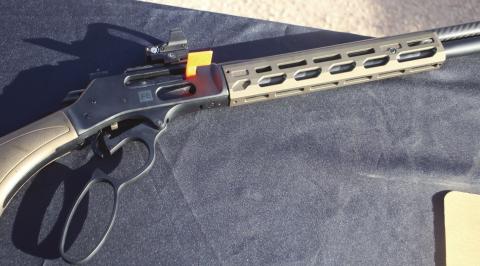 You can see the new option-M-Lok. Now you attach whatever gadgets that you want to your Henry.