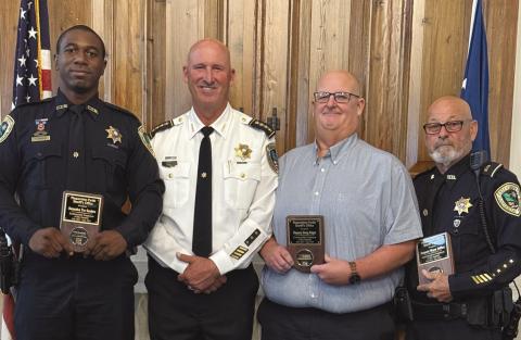 1st Quarter 24-25 (From Left): Detective Tre Sanders, Sheri Jerry Turlich, Deputy Doug Ragas &amp; Sgt. Wayne Seiert.