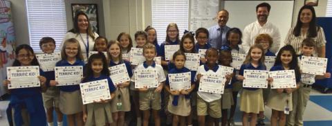 Belle Chasse Elementary School September TERRIFIC Kids