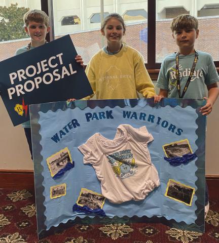 Project Proposal winners (from left to right): Luke Armstrong, Abigail Easley, Wyatt DeVillier