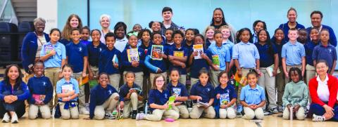 South Plaquemines Elementary Students Shine at Shell and Pelicans Reading Rally