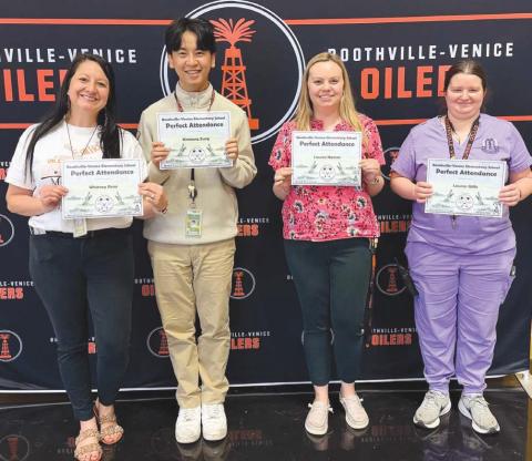 BVES Announces Third Nine Weeks Honor Roll, Perfect Attendance Recipients