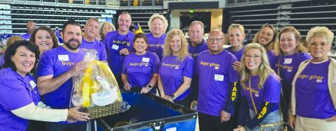 BELLE CHASSE rotary CLUB participate in super basket assembly 2025