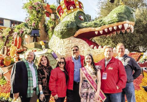 Celebration Gator Delights at Rose Parade