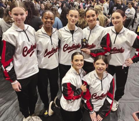 Belle Chasse High Color Guard Places Third in First Winter Guard Competition