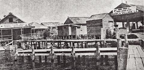 Manila Village, the most famous of Louisiana's shrimp drying communities, was located near the Plaquemines- Jefferson Parish line in Barataria Bay, close to Myrtle Grove.