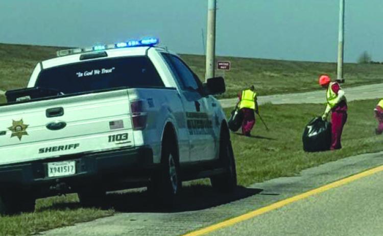 PPSO Work Crew Continues to Clean Up Plaquemines Parish