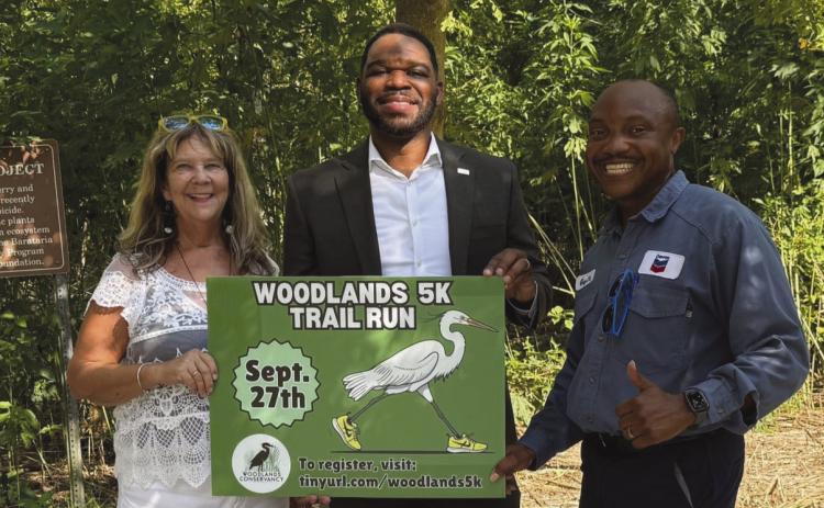 Katie Brasted, Executive Director, Woodlands Conservancy, Kelly Haynie, CEO, Ochsner Medical Center - West Bank Campus, Guy Davis, Board Member, Fundraising Chair, Woodlands Conservancy