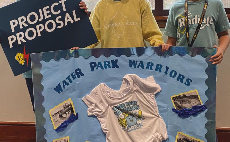 Project Proposal winners (from left to right): Luke Armstrong, Abigail Easley, Wyatt DeVillier