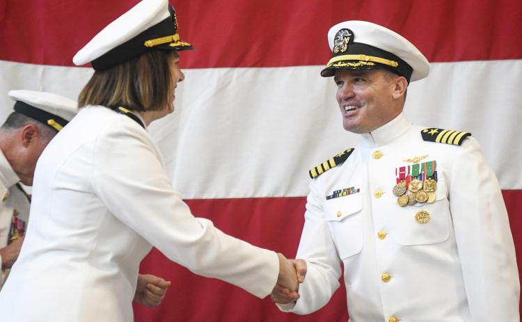 (Left to Right) Captain Kaman and Captain McGinley