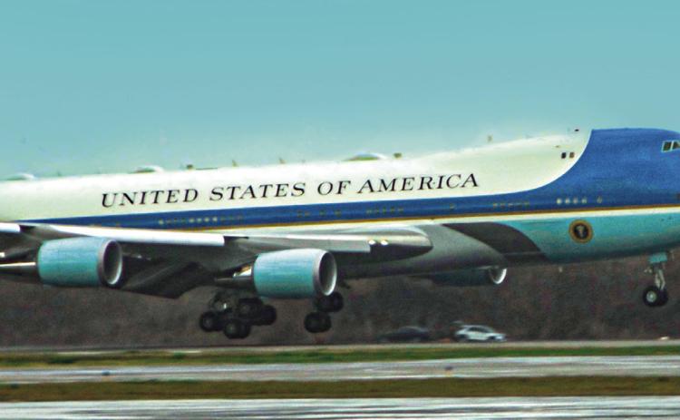 TOUCHDOWN: President Trump lands at NAS JRB in Plaquemines