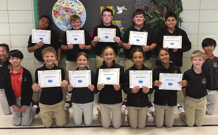 BVES Honors 5th Grade Students Who've Completed 100 or More Zearn Math Lessons
