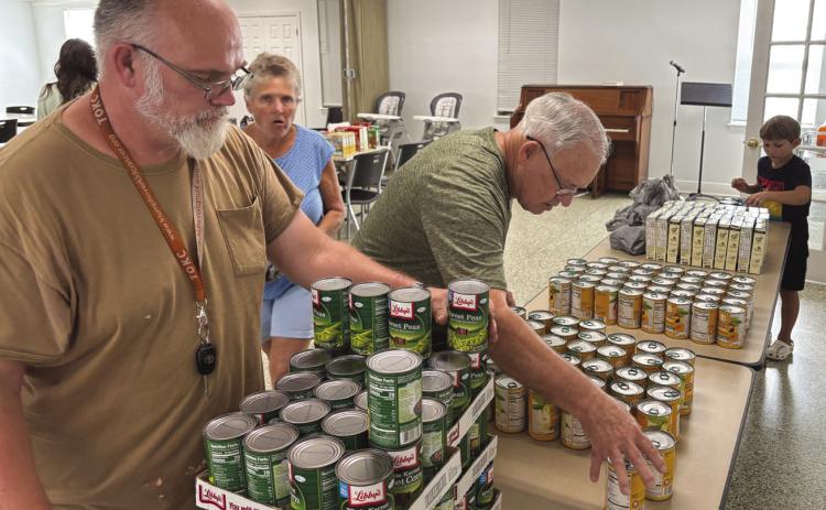 First Baptist Church Donates Week's Worth of Groceries to Local Families