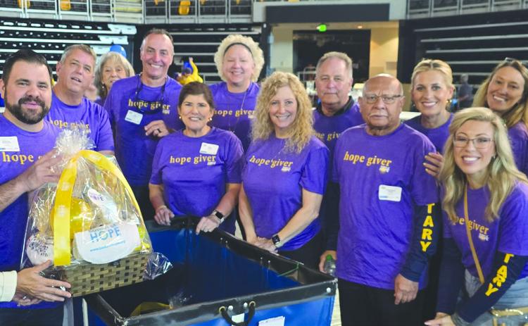 BELLE CHASSE rotary CLUB participate in super basket assembly 2025