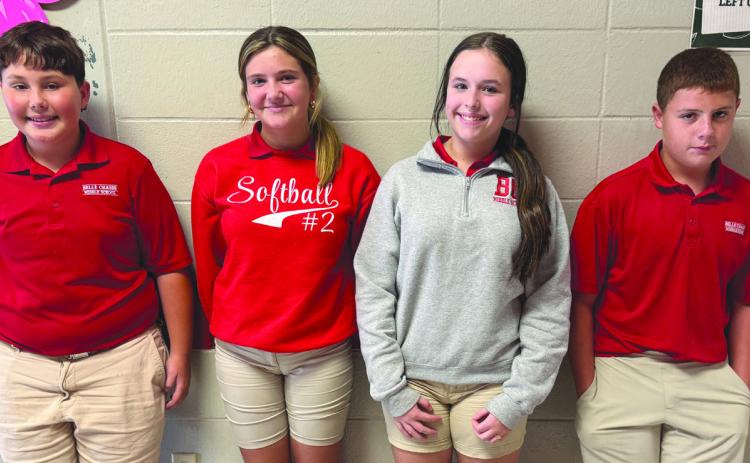 Student Council ocers: Kale Taylor, President; Emmi Pouwels, Vice President; Zoey Zulli, Secretary; Ethan Ricks, Treasurer