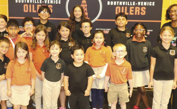 Boothville-Venice Elementary April Students of the Month