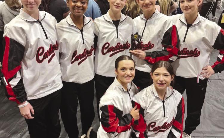 Belle Chasse High Color Guard Places Third in First Winter Guard Competition