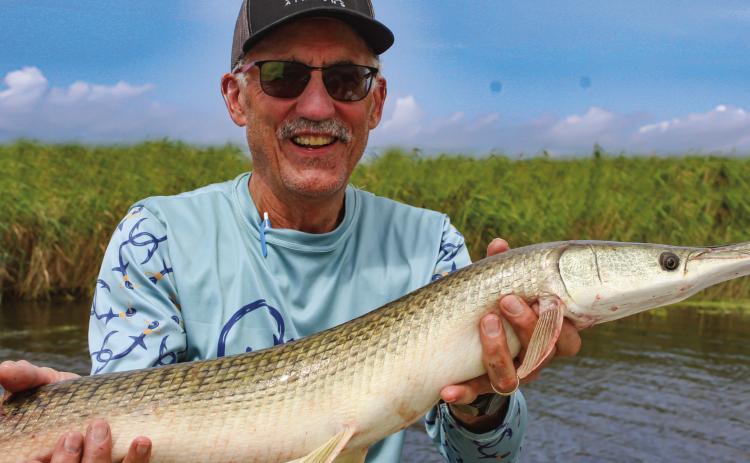 Catching a decent sized gar was a fun sidetrack.