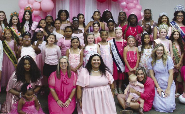 Everyone had a wonderful night dressed in the best pink dresses, pearls, and tiaras.