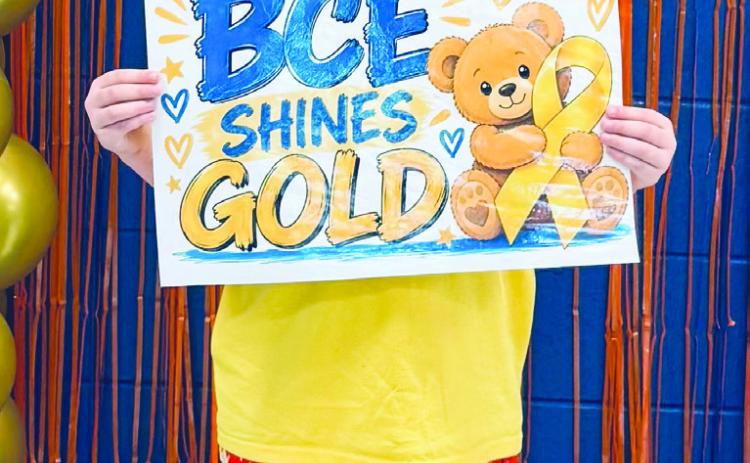 BCES Honors Brooks Turner on 'Go Gold Day' for Childhood Cancer Awareness Month