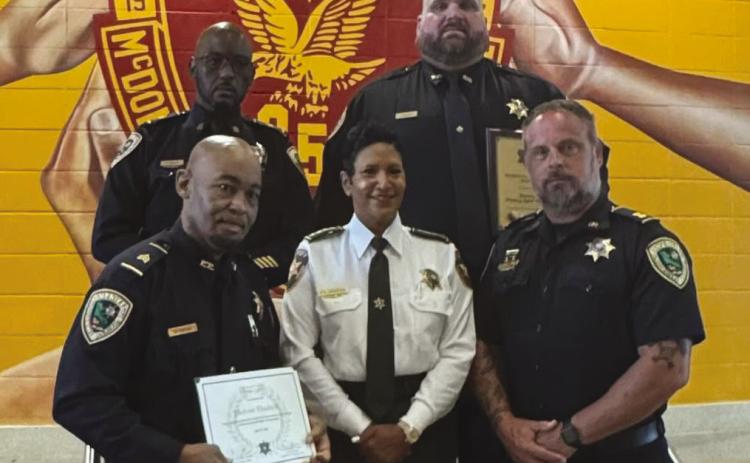 From left top: Sgt. Craig Hudson, Deputy Jeremy Talbot; Bottom: Sgt. Melvin Hudson, Orleans Parish Sheri Michelle Woodfork, Captain Ryan Lejeune.